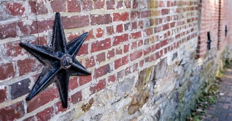 metal star in front of house|metal stars on american house.